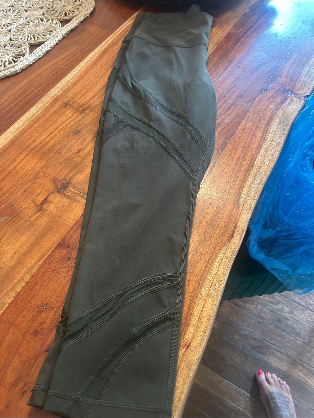 lululemon athletica Olive Green Athletic Leggings